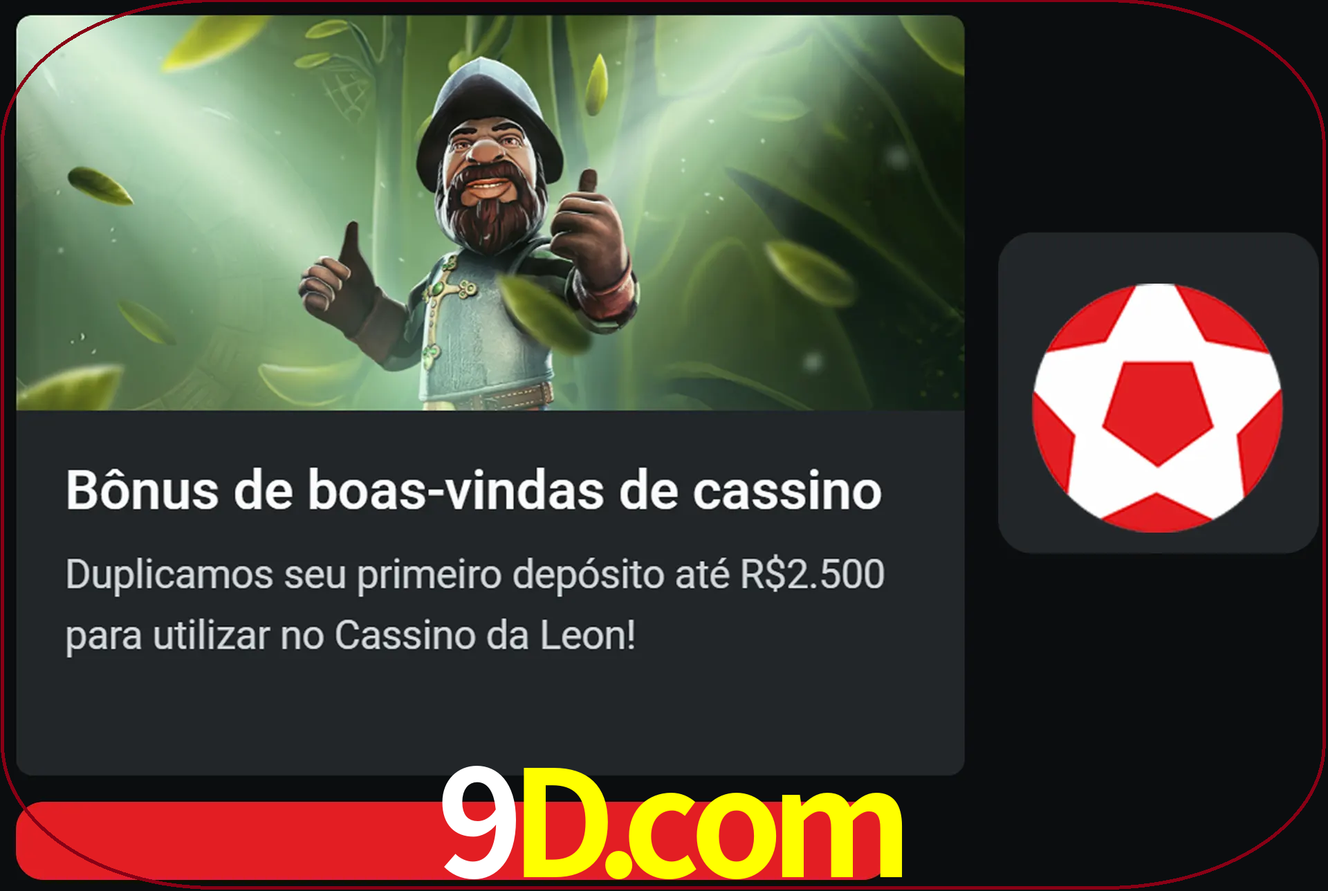 Receba seu dinheiro do bônus de boas-vindas após o primeiro depósito.