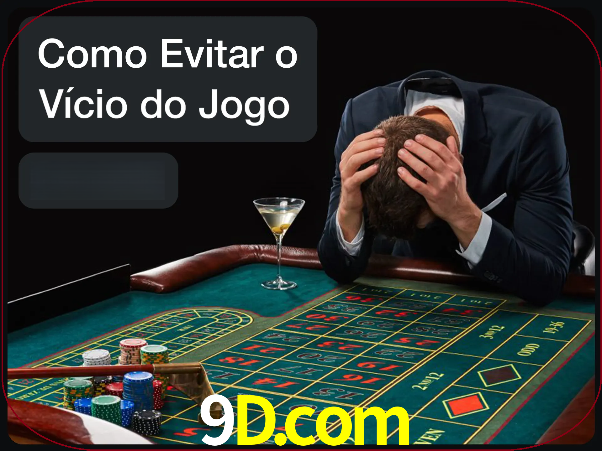 Você é responsável por cada uma de suas apostas.